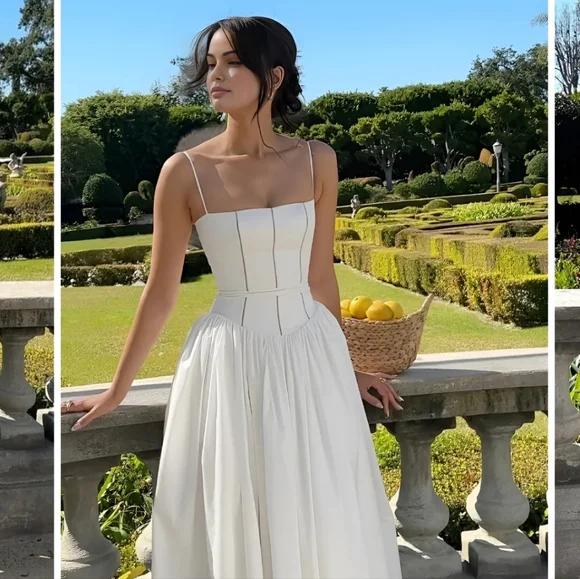 Commense Serendipity Frenchy Flowy Long Maxi Dress New Size L - Picture 2 of 10